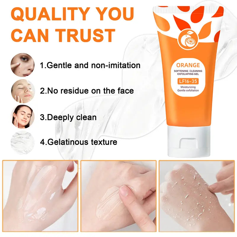 The Exclusive Official Store Orange Scented Exfoliator Clear Gel