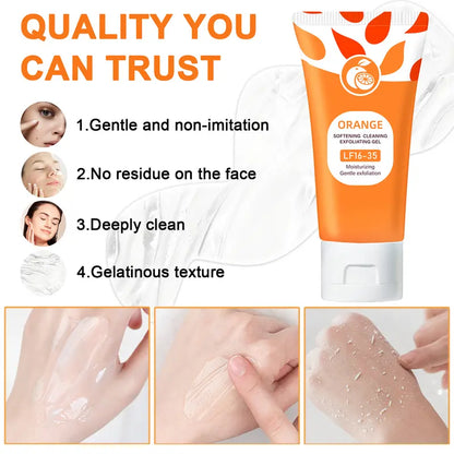 The Exclusive Official Store Orange Scented Exfoliator Clear Gel